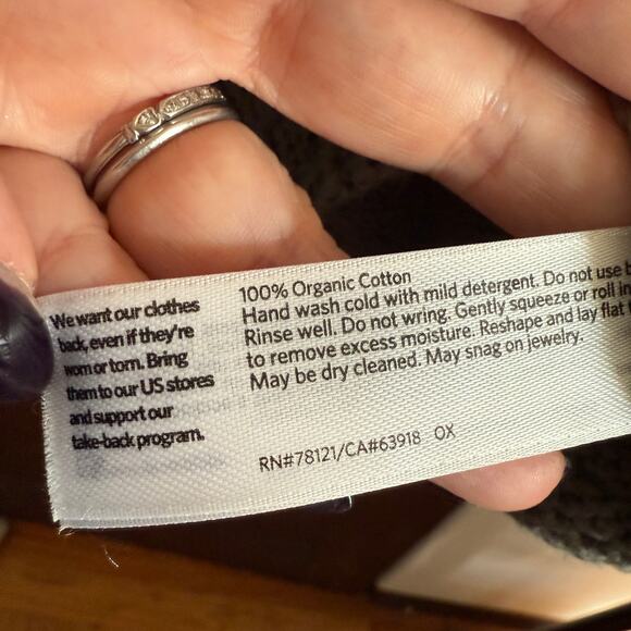 EILEEN FISHER | Light Sage Green Cotton Chunky Knit Crewneck Sweater | Large - Picture 5 of 7